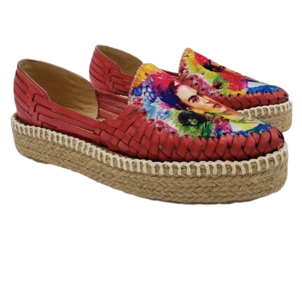 Mexican espadrille frída calo lehater mixed color size 6 - Picture 1 of 6